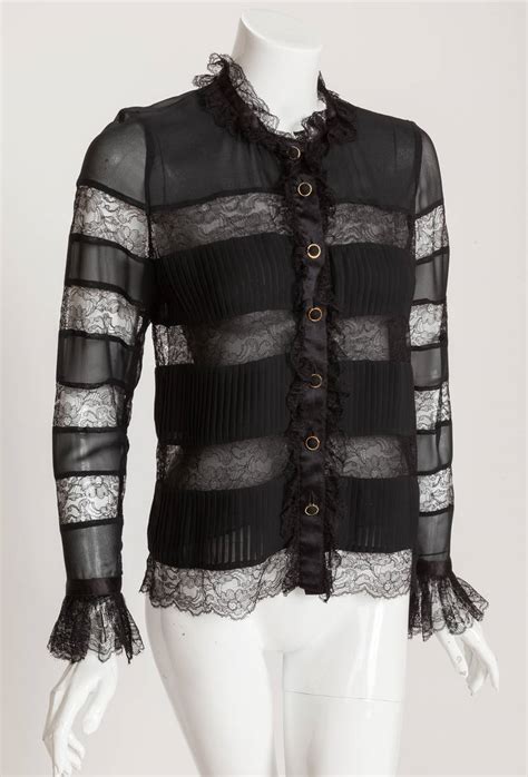 chanel blouses|vintage chanel blouse.